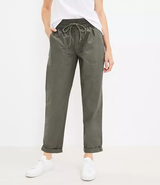 Lou & Grey Poplin Pants | LOFT