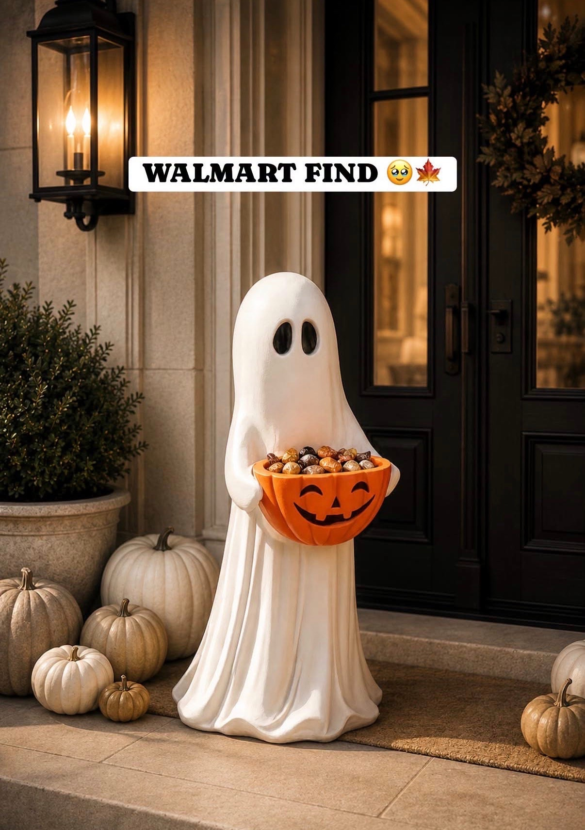 This guy is so cuuuttee 🥹🍁 
#fallporch #falldecor #halloweendecor #halloweenporch

#LTKSeasonal #LTKOver40 #LTKHome