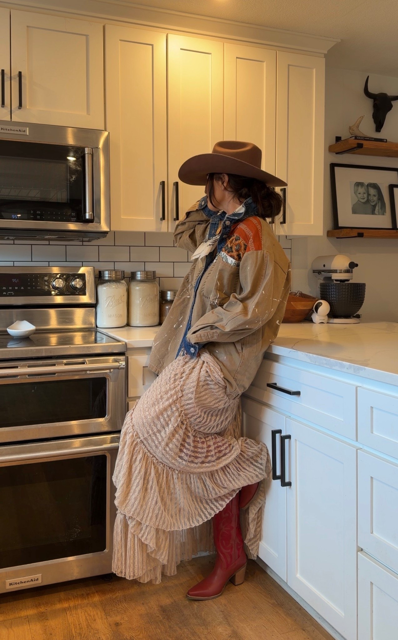 Cowboy Christmas/NFR Outfit Idea 🤠🖤