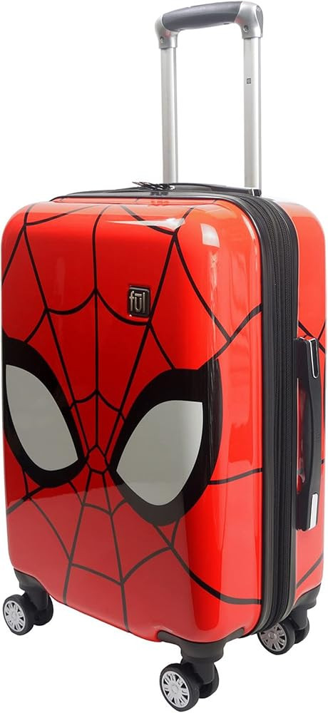 FUL Marvel Spider-Man 22 Inch Carry On Luggage, Mask Design Hardshell Rolling Suitcase with Spinn... | Amazon (US)