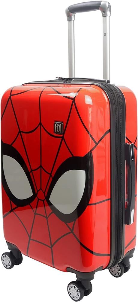 FUL Marvel Spider-Man 22 Inch Rolling Luggage, Mask Design Hardshell Carry On Suitcase with Wheel... | Amazon (US)