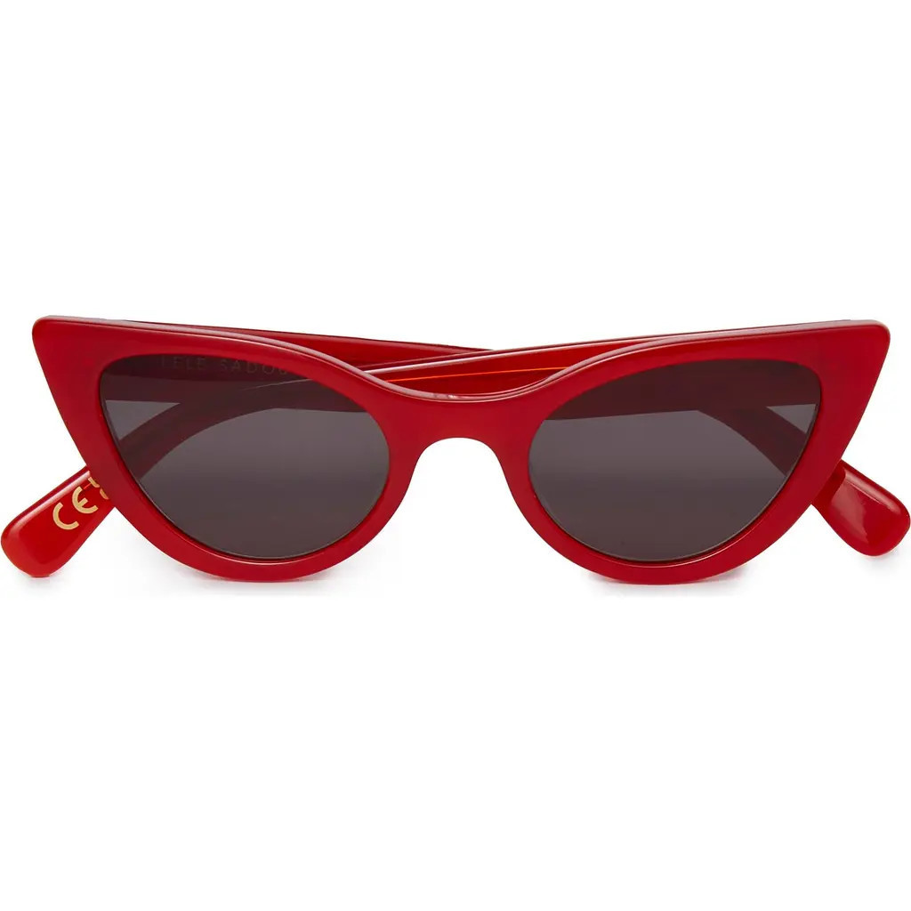 Lele Sadoughi Mykonos Cat Eye Sunglasses in Red 600 at Nordstrom | Nordstrom