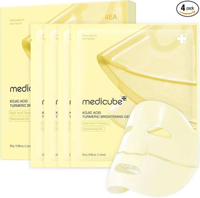 medicube Kojic Acid Turmeric Brightening Gold Jelly Gel Mask | Overnight Face Mask for Glass Glow... | Amazon (UK)