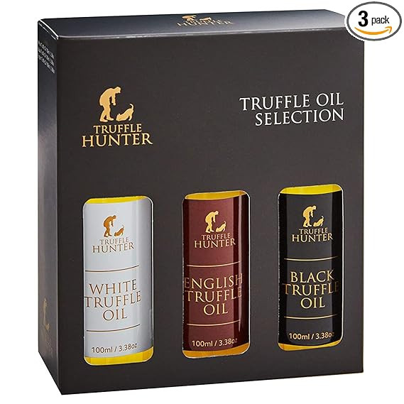 TruffleHunter - English, Black & White Truffle Oil Set - 3.38 Oz x 3 | Amazon (US)