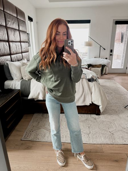 A little Saturday OOTD! I sized up in the pullover + wearing my true size in the jeans.

Gucci
Mother Denim
Walmart