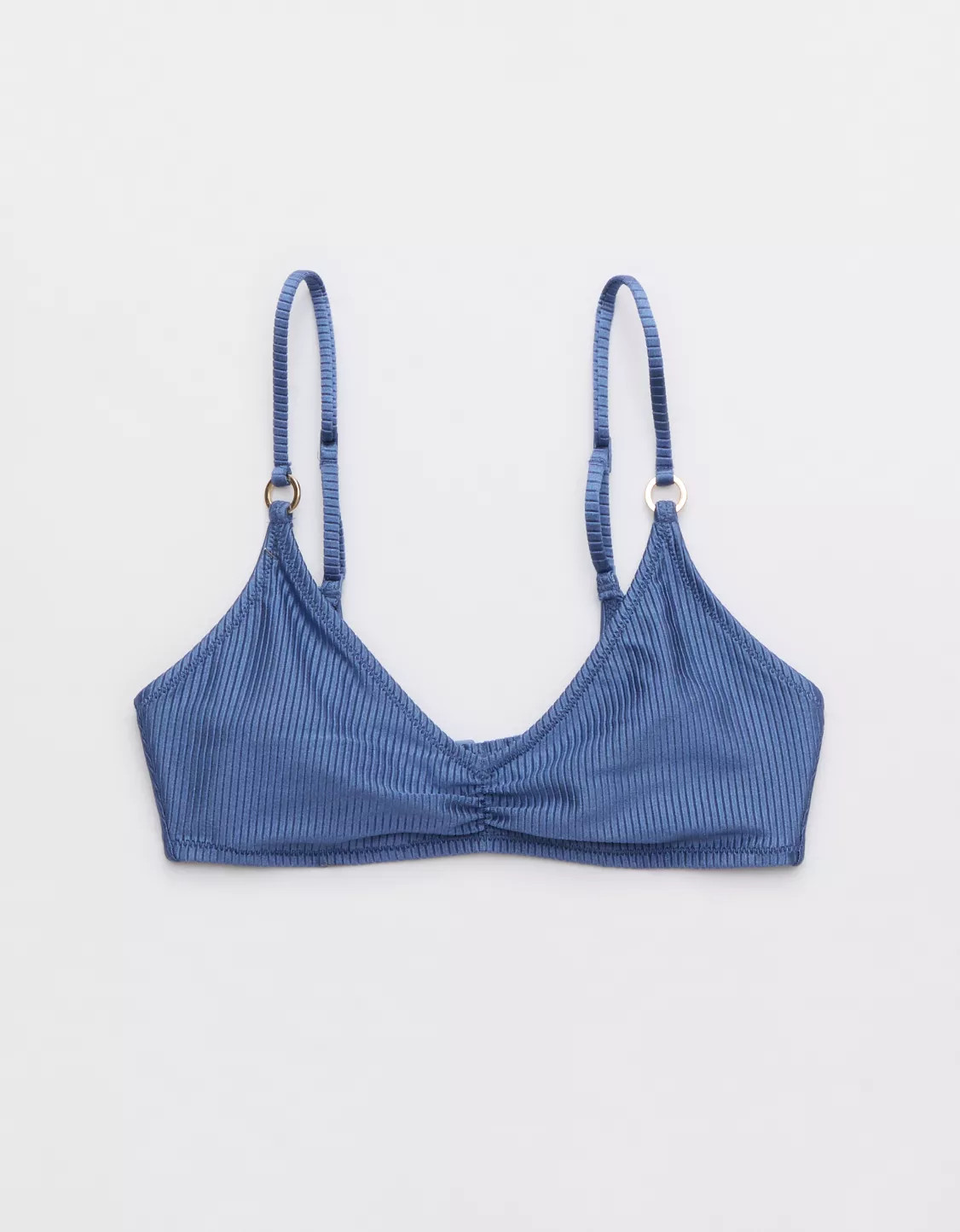 Aerie Beach Babe Shine Rib Voop Bikini Top | Aerie