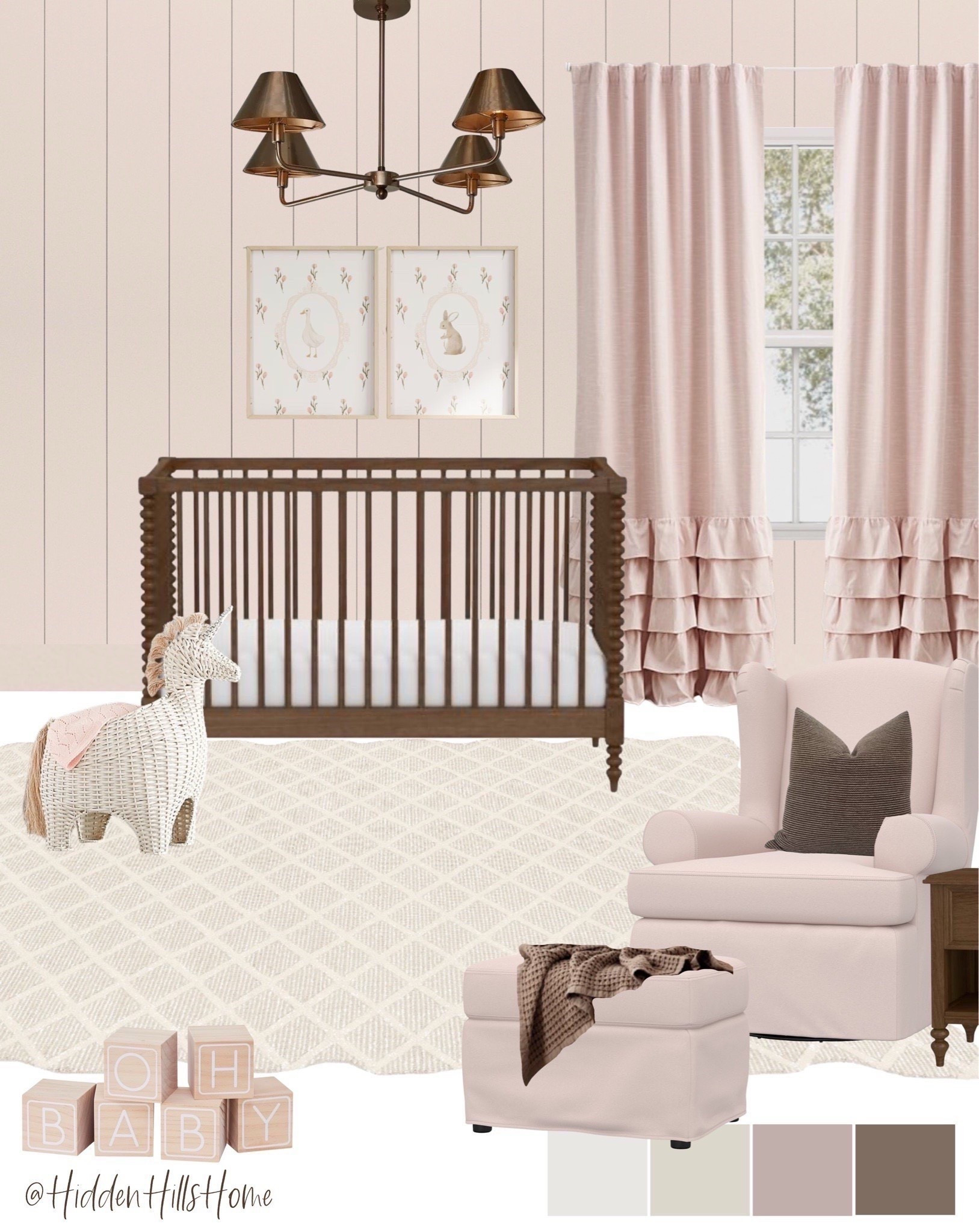 Nursery decor, nursery mood board, pink nursery design, nursery inspiration, home decor, baby girls room #nursery

#LTKBaby #LTKSaleAlert #LTKHome