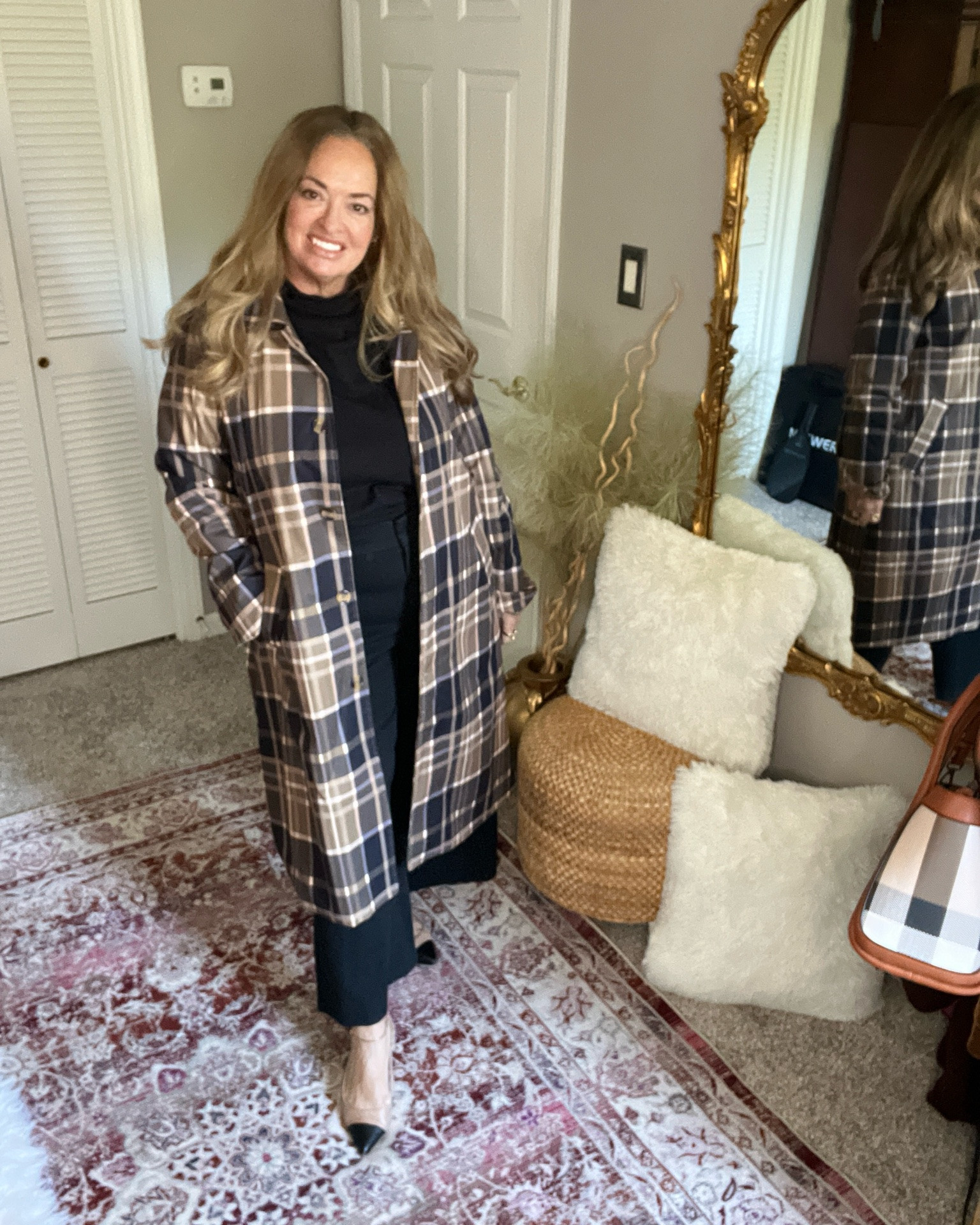 Plaid trench coat for Fall.

#LTKgrwm #LTKWorkwear #LTKSeasonal
