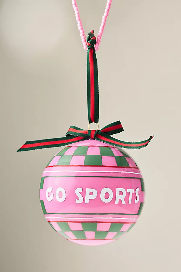 Go Sports Glass Ornament | Anthropologie (US)