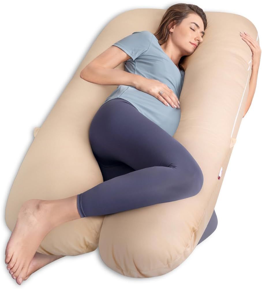 AngQi Pregnancy Pillows, U Shaped Pregnancy Body Pillow for Sleeping, 55 inch Maternity Pillow fo... | Amazon (US)