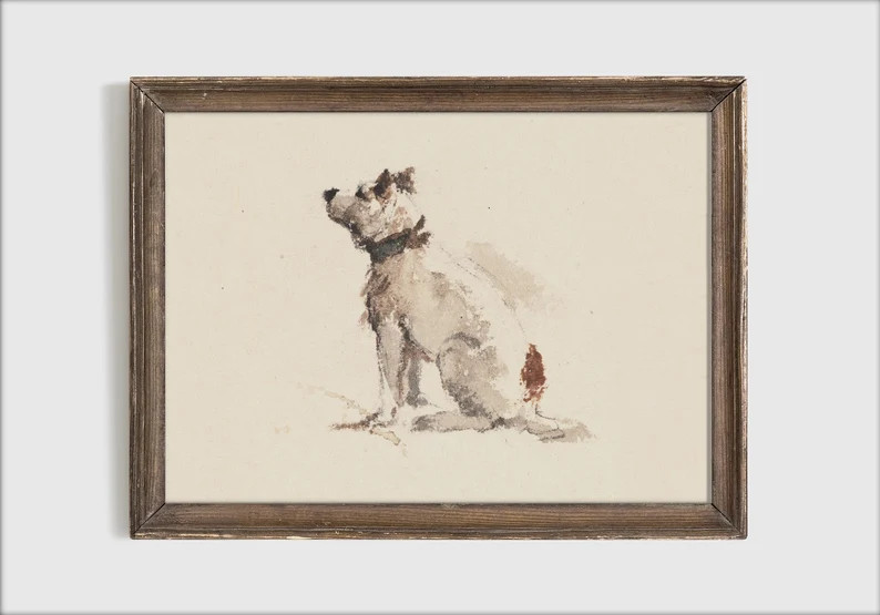 Vintage Dog Painting Printable Art #184 | Etsy (US)