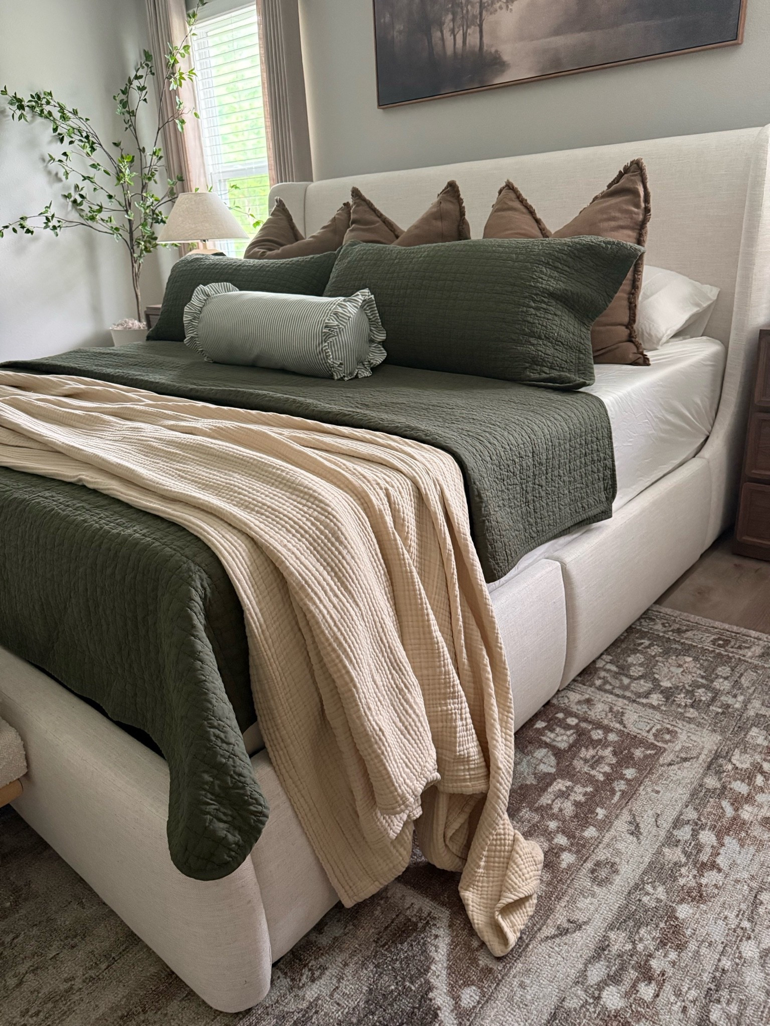 Loving this new cotton quilt set paired with my favorite cozy throw! All from Amazon.. 👏🏽 

Amazon bedding, master bedroom, bedroom inspo, moody bedroom

#LTKHome
