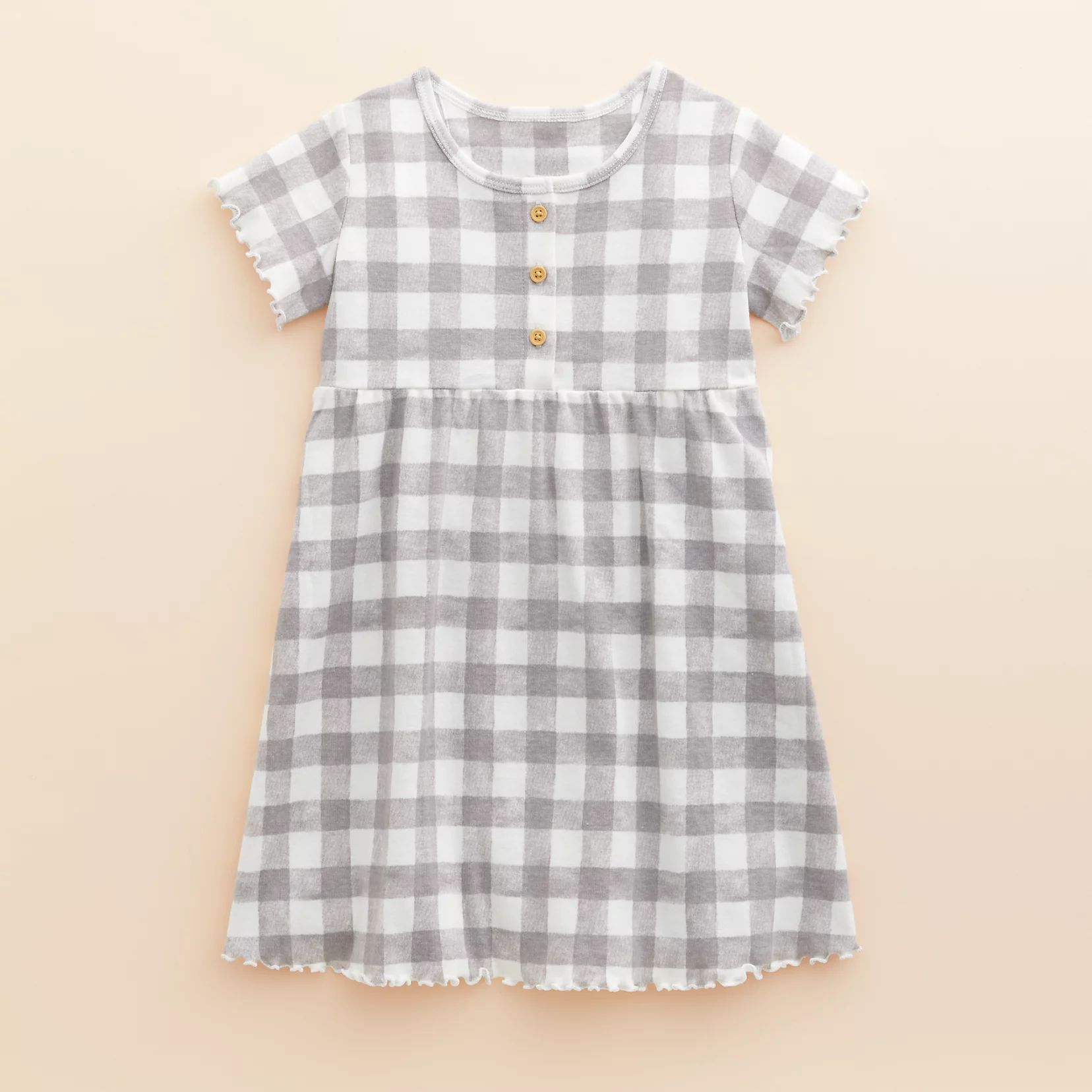 Toddler Girl Little Co. by Lauren Conrad Organic Lettuce Edge Henley Dress | Kohl's