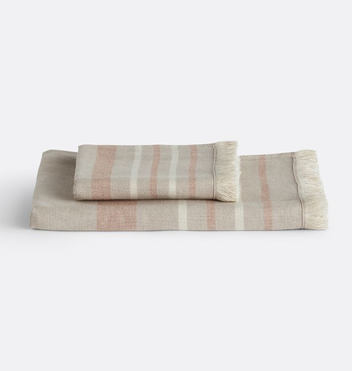 Organic Cotton Quick Dry Striped Terry Towel | Rejuvenation