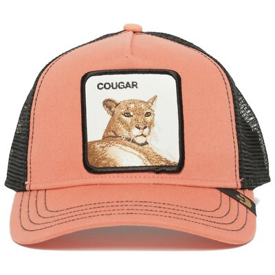 Goorin Bros Animal The Farm Trucker Baseball Snapback Hat Cap Cougar Coral | eBay | eBay US