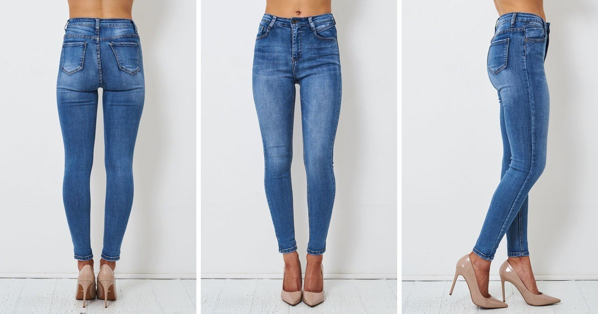 Morgan Blue High Waist Stretch Skinny Jeans
            
              By love frontrow | SilkFred