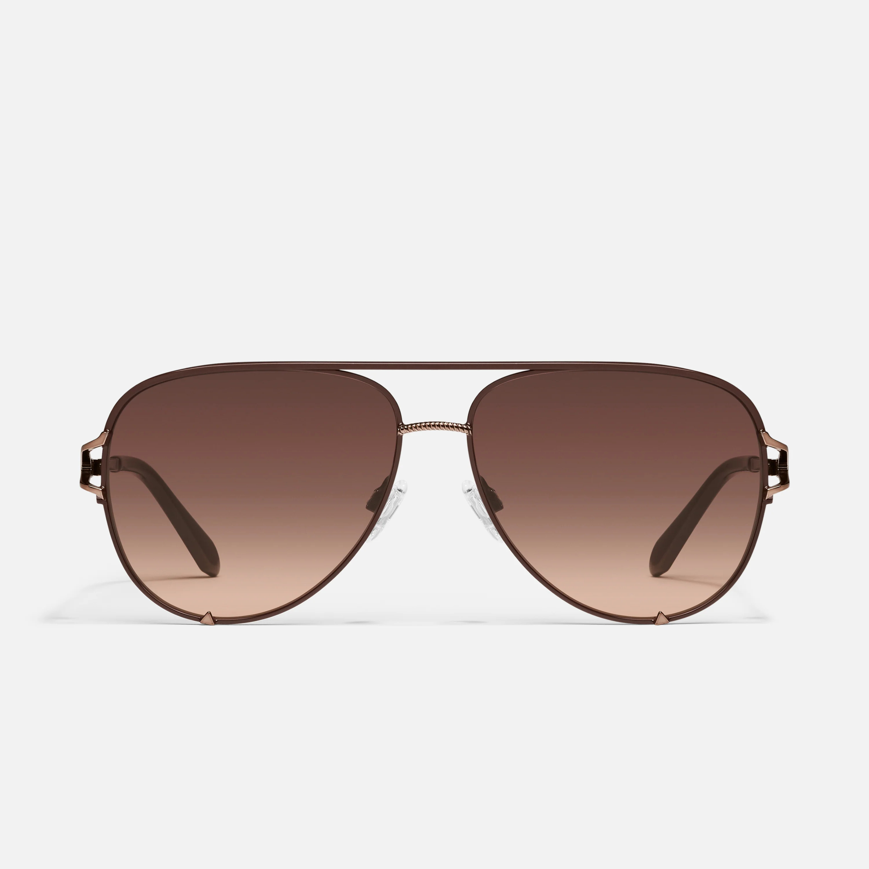 HIGH KEY TWIST - LINEN/BROWN TEAL | Quay Australia