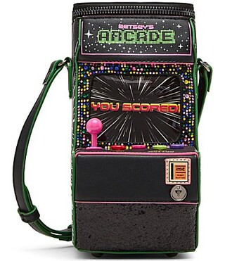 Betsey Johnson Scored Arcade Novelty Crossbody Bag - Black/Multi | Dillard's