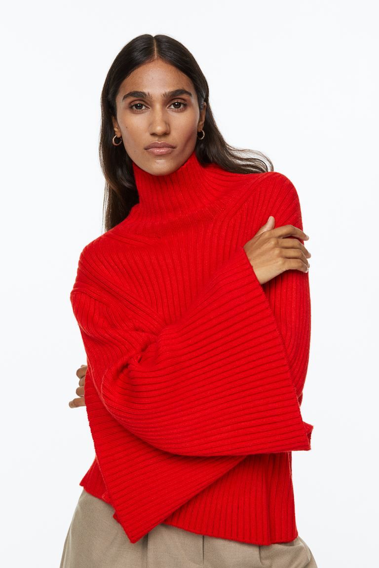 Oversized Mock-turtleneck Sweater | H&M (US)