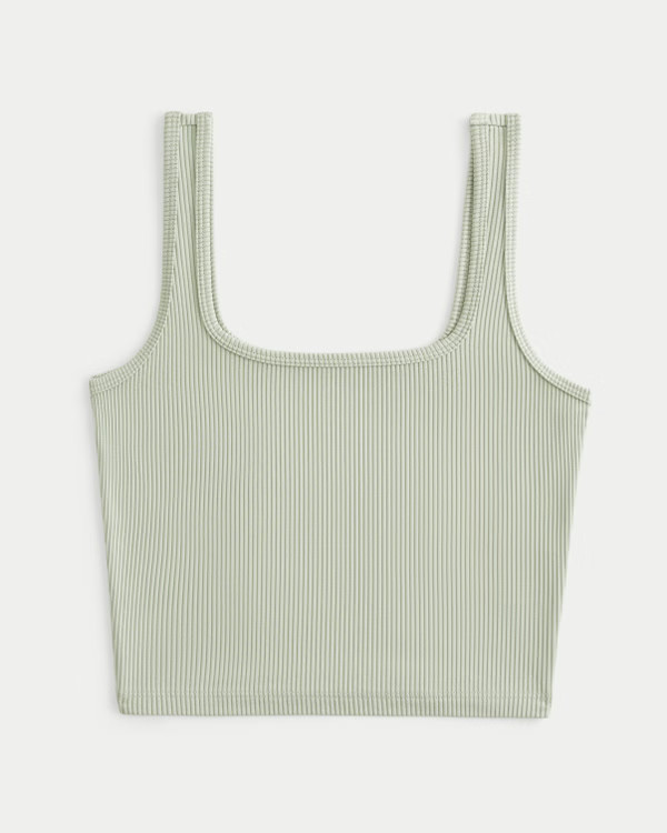 Ribbed Seamless Fabric Tank | Hollister (UK)