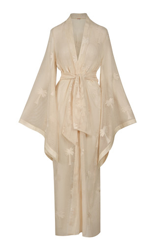Palm And Soul Sheer Cotton Maxi Dress | Moda Operandi (Global)