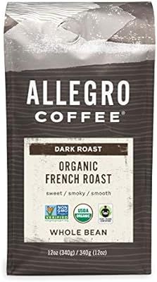 Allegro Coffee Organic French Roast Whole Bean Coffee, 12 oz | Amazon (US)