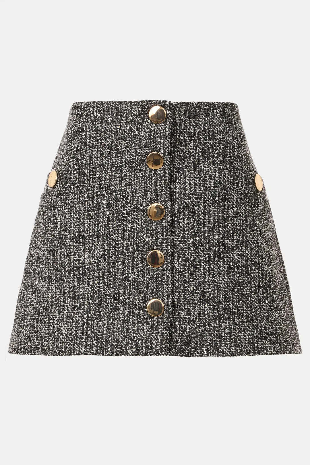 Toccin Tweed Button Front Skirt | Rent the Runway