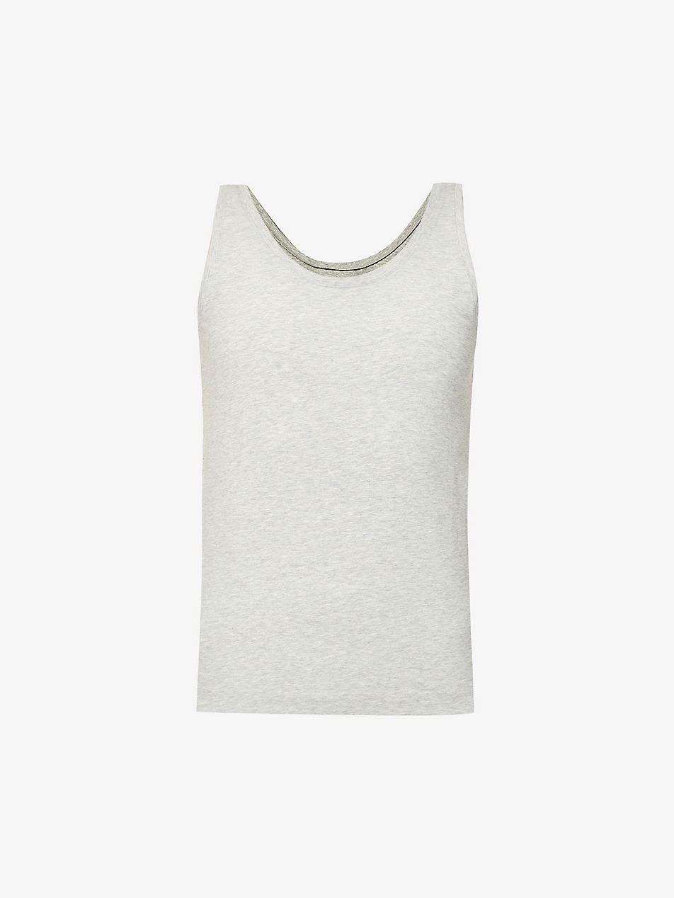 Comfort scoop-neck stretch cotton-blend vest top | Selfridges