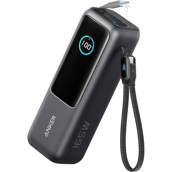 Anker Laptop Power Bank, 25,000mAh Portable Charger with Triple 100W USB-C Ports, Built-in Retrac... | Walmart (US)