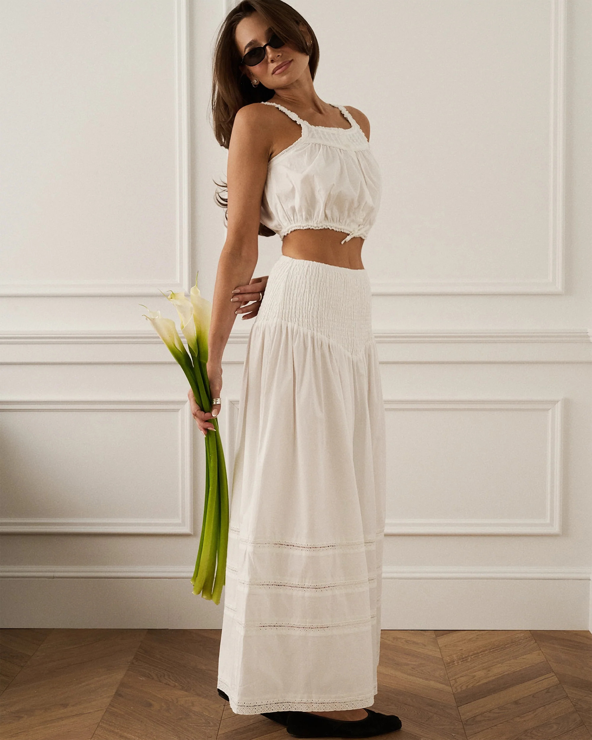 Smocked Maxi Skirt | We Wore What