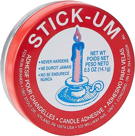 Fox Run Stick-Um Candle Adhesive, 0.5-Ounce | Amazon (US)