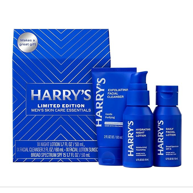 Harry's Limited Edition Holiday Gift Set for Men, Men's Skincare Essentials (2 oz Exfoliating Fac... | Amazon (US)