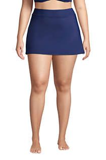 Women's Plus Size Chlorine Resistant Tummy Control Swim Skirt Swim Bottoms | Lands' End (US)