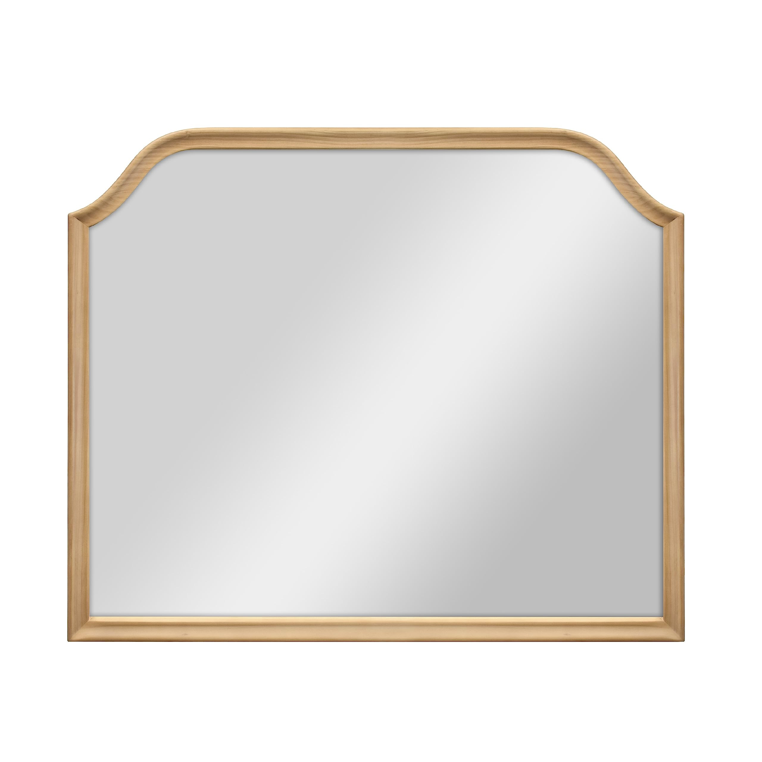 MCS Master & Co. 36x30 Mirror with Natural Woodgrain Solid Wood Frame, Arched Wall Hanging Large ... | Amazon (US)