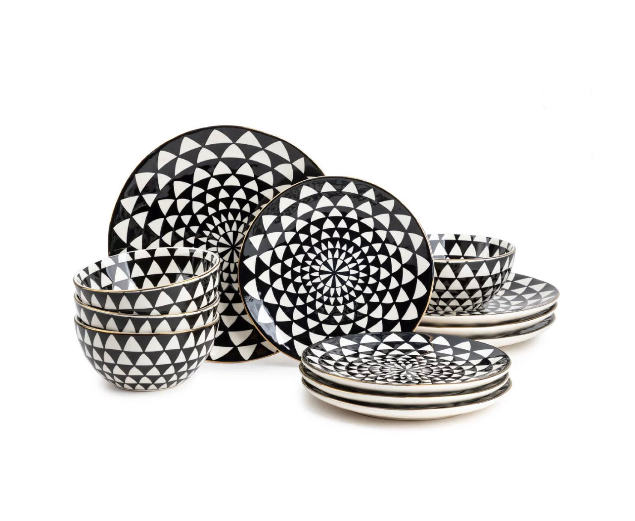 Black and white plates that can be used everyday. I got these several years ago when they were first released  I have thrown these in the dishwasher more times than I can count and they are still in perfect condition! Plus, they look great with Mackenzie Childs 😜🖤🤍🖤

#LTKFind #LTKunder100 #LTKhome