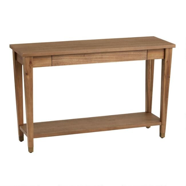 Wood Tapered Leg Vance Console Table | World Market