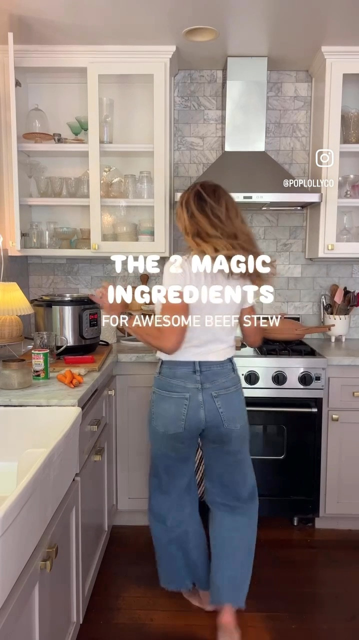 Ahhhh if only cooking was alllllways this effortless riiiight? 🤣
This instant pot makes sense for my kitchen because it’s ALSO a slow cooker (which I actually use way more than as an instant pot!!$ I can also brown meats right here in the pot (= less cleanup!) which is always a win. If you have a family I strongly suggest getting the 8 quart like this one. It also functions as a rice cooker and so many more things. If you’re short on kitchen storage then get a kitchen appliance that can do triple- no quadruple duty! 😆 this instant pot would make such an awesome Christmas gift or wedding gift too! 

✨Be sure to watch for it to go on sale for Amazon Prime day! 

I also love a little rattan kitchen lamp in the corner. I even use mine as a nightlight. I linked some fun ones for you below. 

And these high waisted wide leg cropped palazzo jeans are my new fav!  They are so soft and comfy with a little room
So you can size down if you want. I’m 5’7” and wearing a size 27.  They make a great fall jean! 





Fall outfit | denim | kitchen finds 

#LTKHome #LTKVideo #LTKxPrimeDay