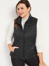 Water-Resistant Narrow-Channel Puffer Vest for Women | Old Navy (US)