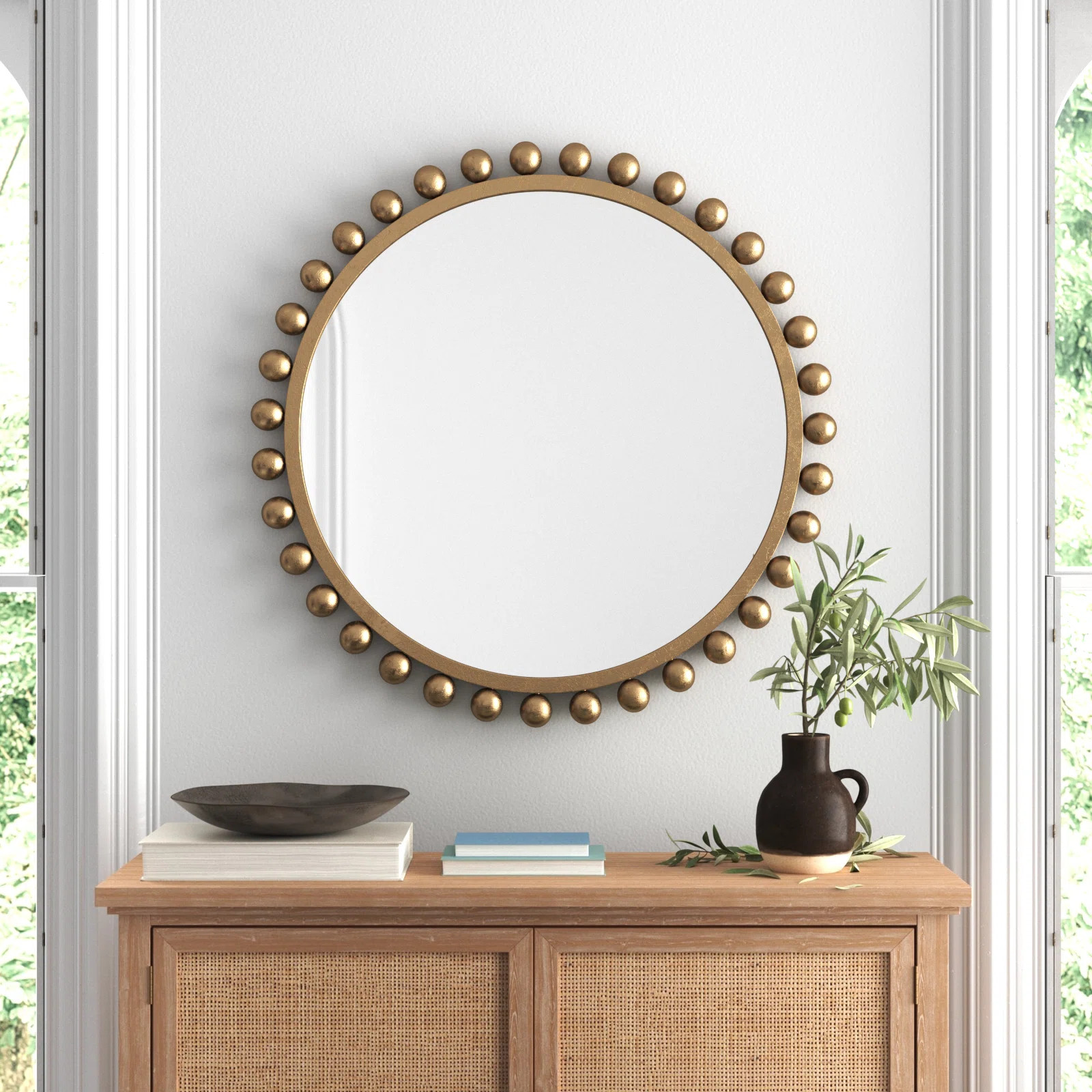 Suzie Metal Flat Wall Mirror | Wayfair North America