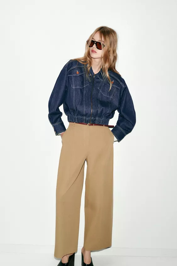 Z1975 DENIM BOMBER JACKET | Zara US