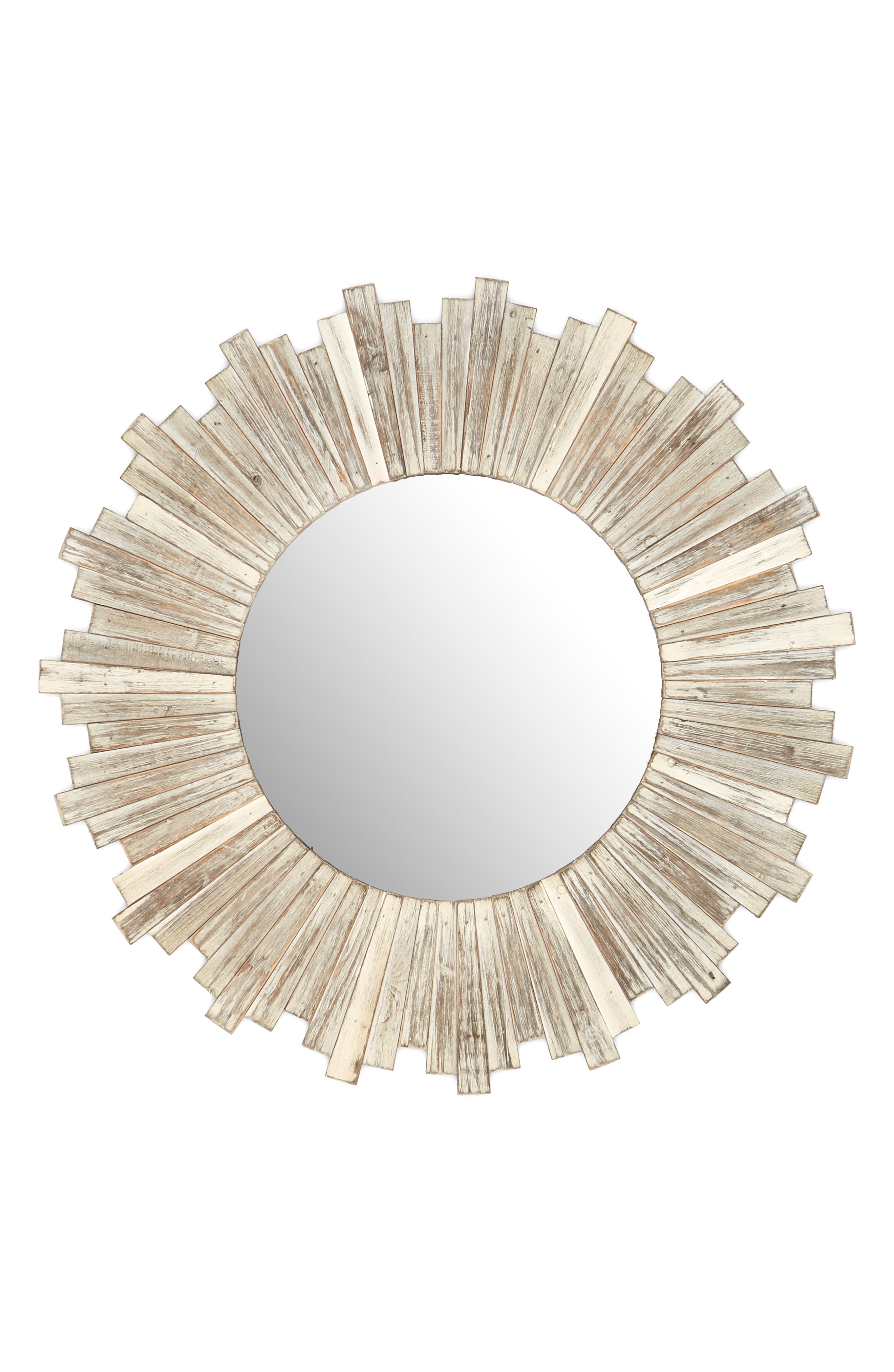 E2 Concepts Round Wooden White Mirror | Nordstrom