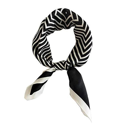 FONYVE 100% Mulberry Silk Scarfs for Women - Lightweight Square Satin Head Scarf - Small Silk Hai... | Walmart (US)