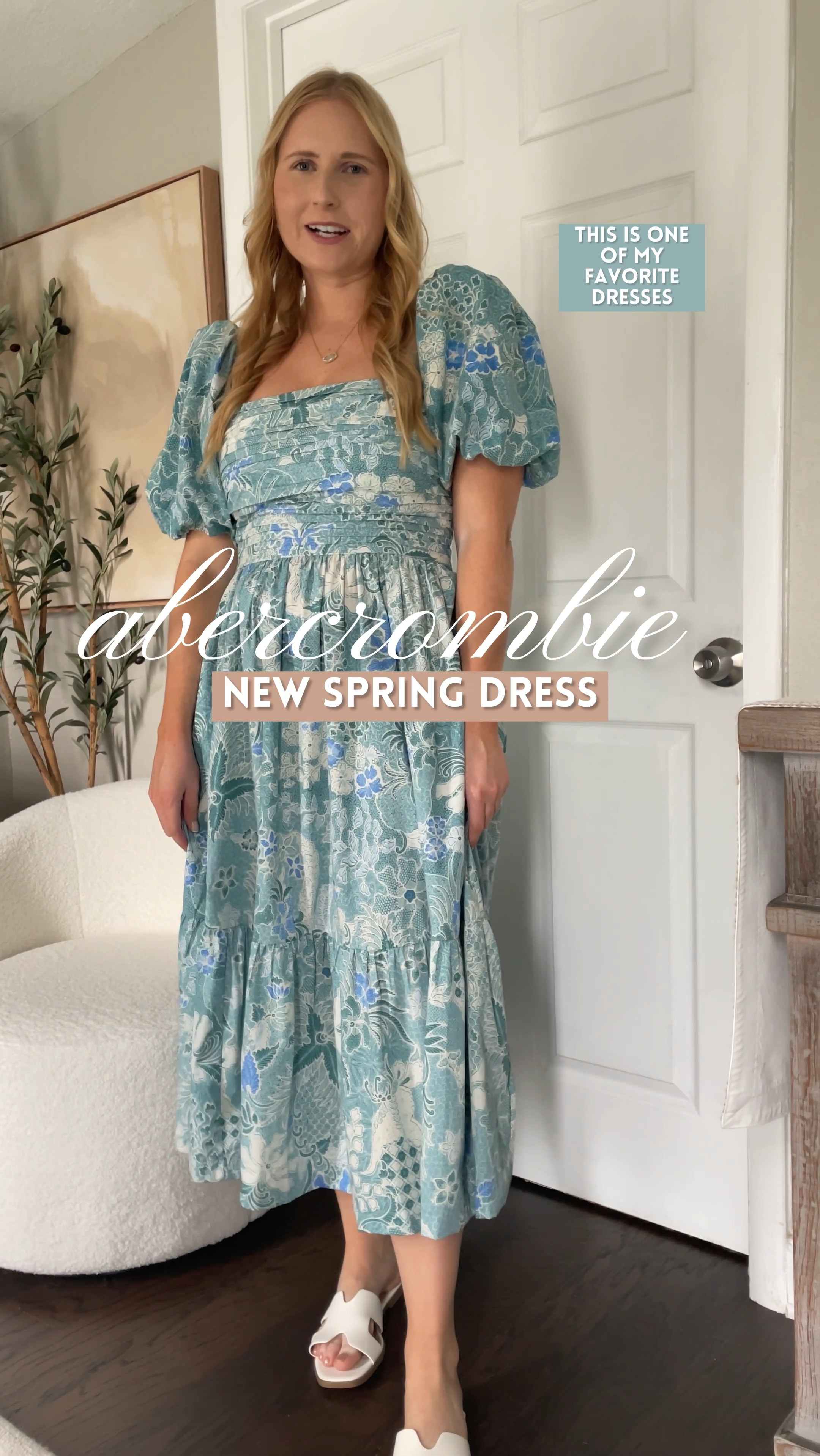 Emerson Poplin Puff Sleeve Midi Dress size medium // Abercrombie and Fitch, Abercrombie dress, midi dress, Affordable by Amanda, spring dress for vacation, vacation outfit, vacation dress 

#LTKshoecrush #LTKmidsize #LTKVideo