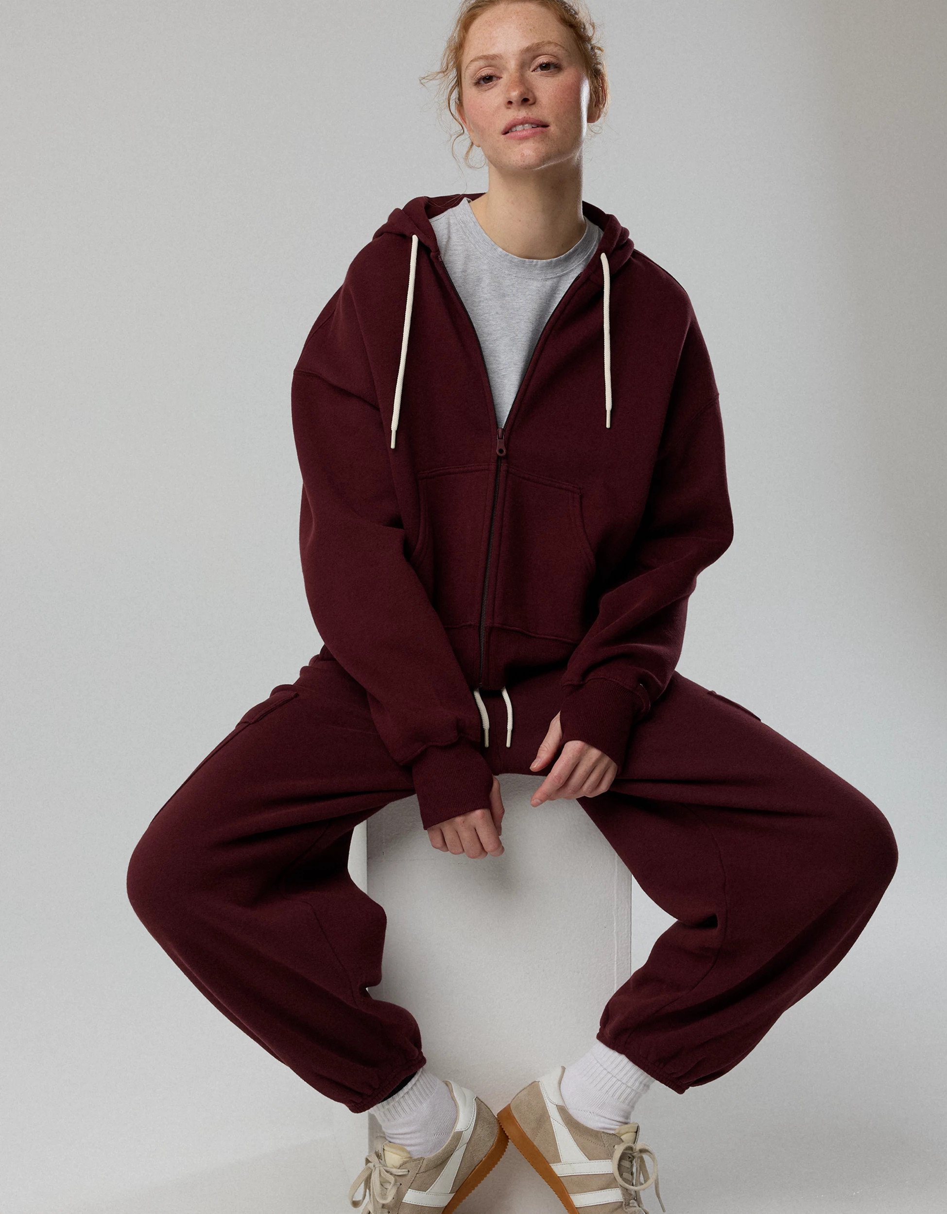 OFFLINE By Aerie Cloud Fleece Classic Full Zip Sweatshirt | Aerie