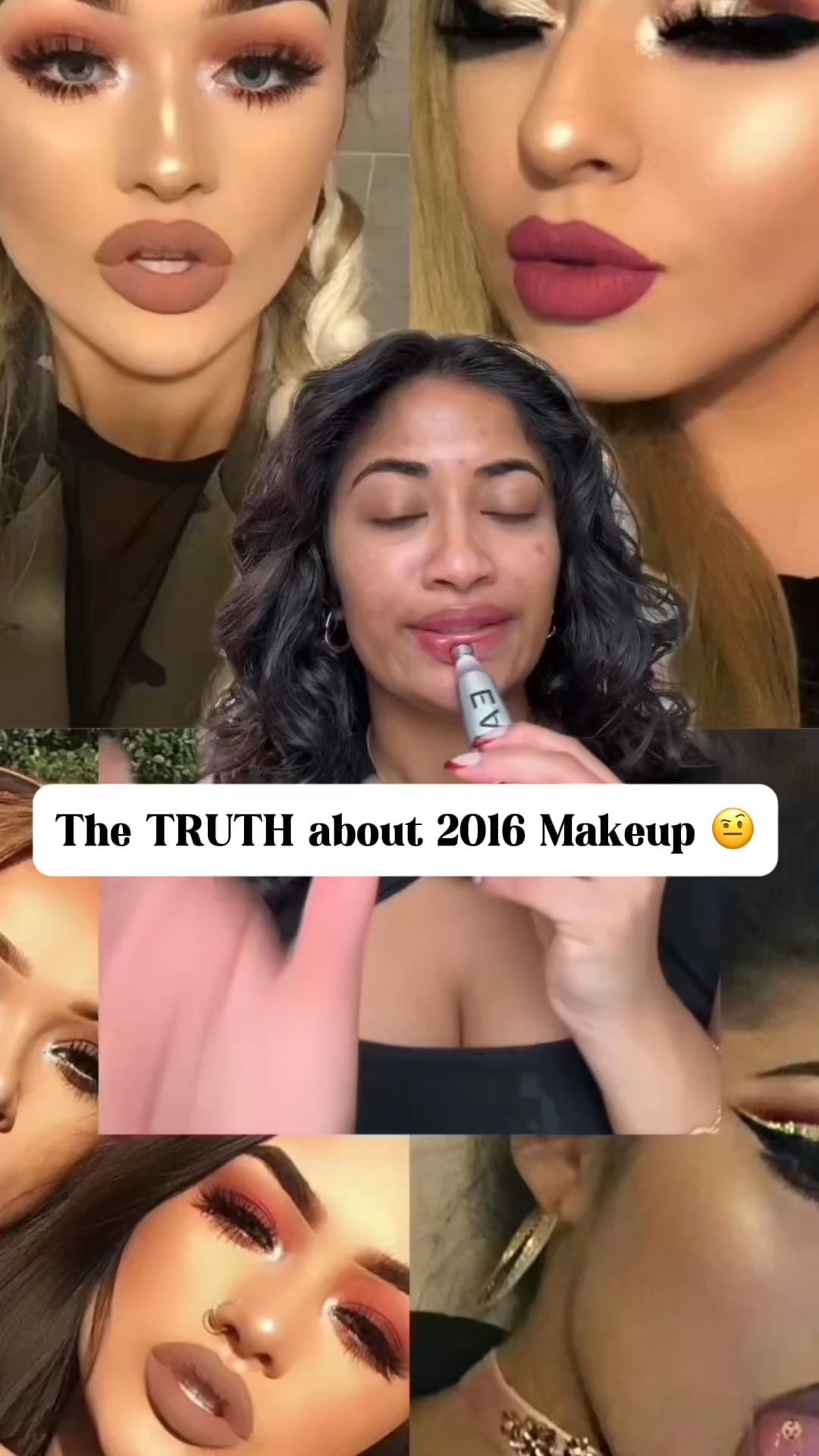 REAL 2016 makeup WASNT all that if you were a brown or black girl 😭 with the King Kylie era coming back let’s do a more modernized version of 2016 makeup 👀