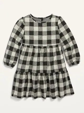 Plaid Tiered Swing Dress for Toddler Girls | Old Navy (US)