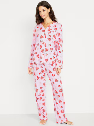 Sunday Sleep Knit Jersey Pant Set | Old Navy (US)