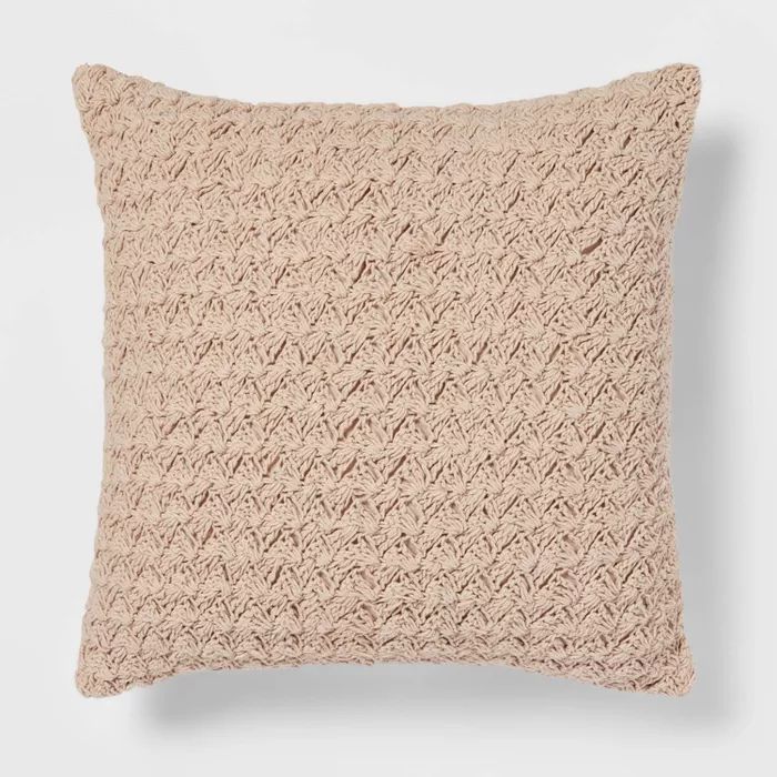 Crochet Square Throw Pillow - Threshold™ | Target