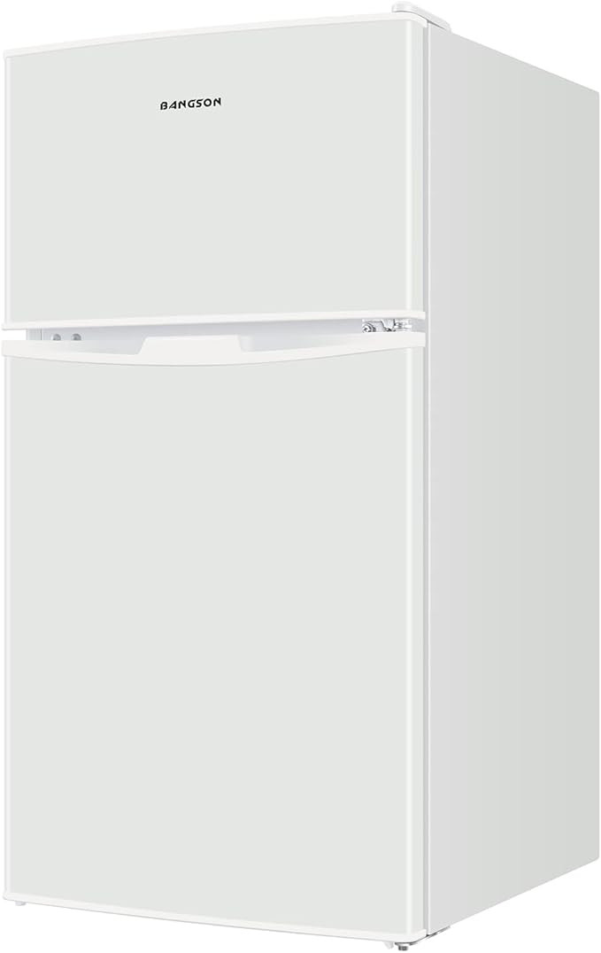BANGSON Mini Fridge with Freezer and 2 Door Small Refrigerator Combo, 3.2 CU.FT, For Home, Office... | Amazon (US)