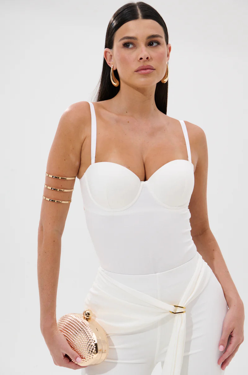 ONE AND ONLY BODYSUIT IN WHITE | AKIRA